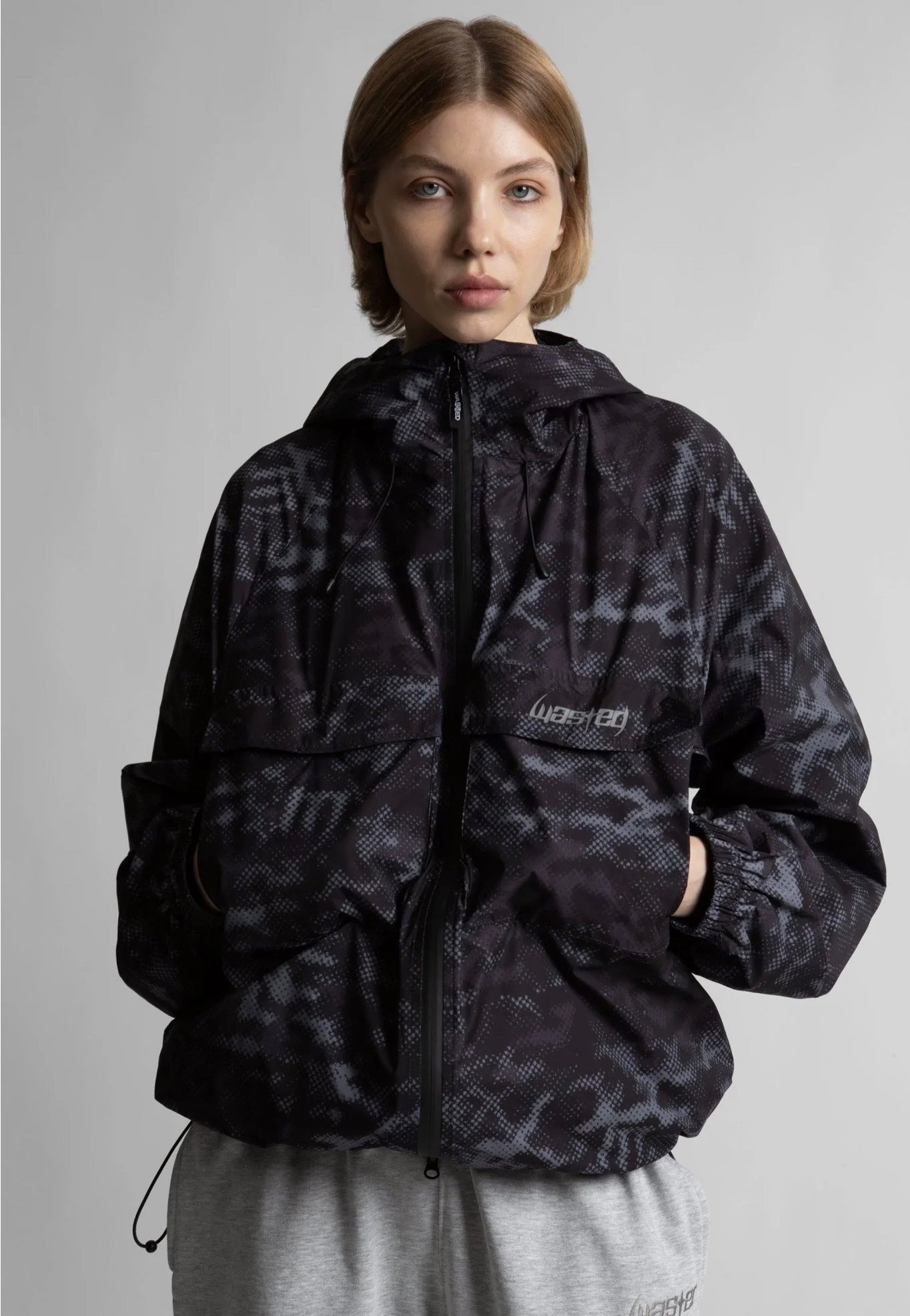 Wasted Paris - Digicamo Camo Black - Windbreaker | Women-Image