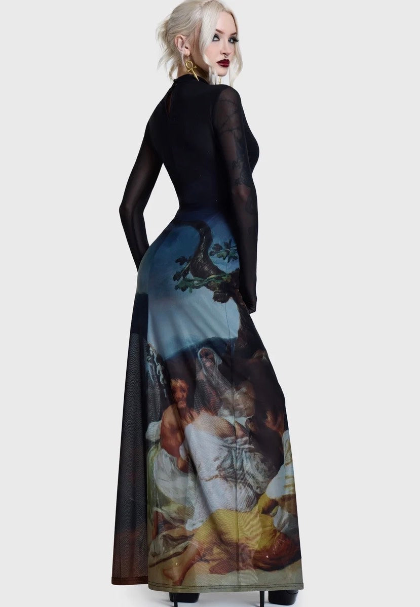 Killstar Witches' Sabbath Maxi Dress Black Kleid | Women-Image
