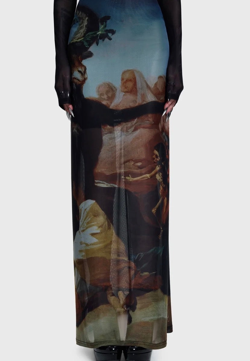 Killstar Witches' Sabbath Maxi Dress Black Kleid | Women-Image