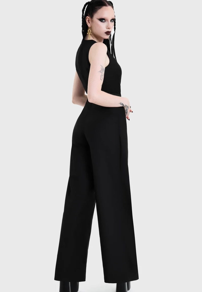Killstar Witchmarked Tailored Black Jumpsuit | Women-Image