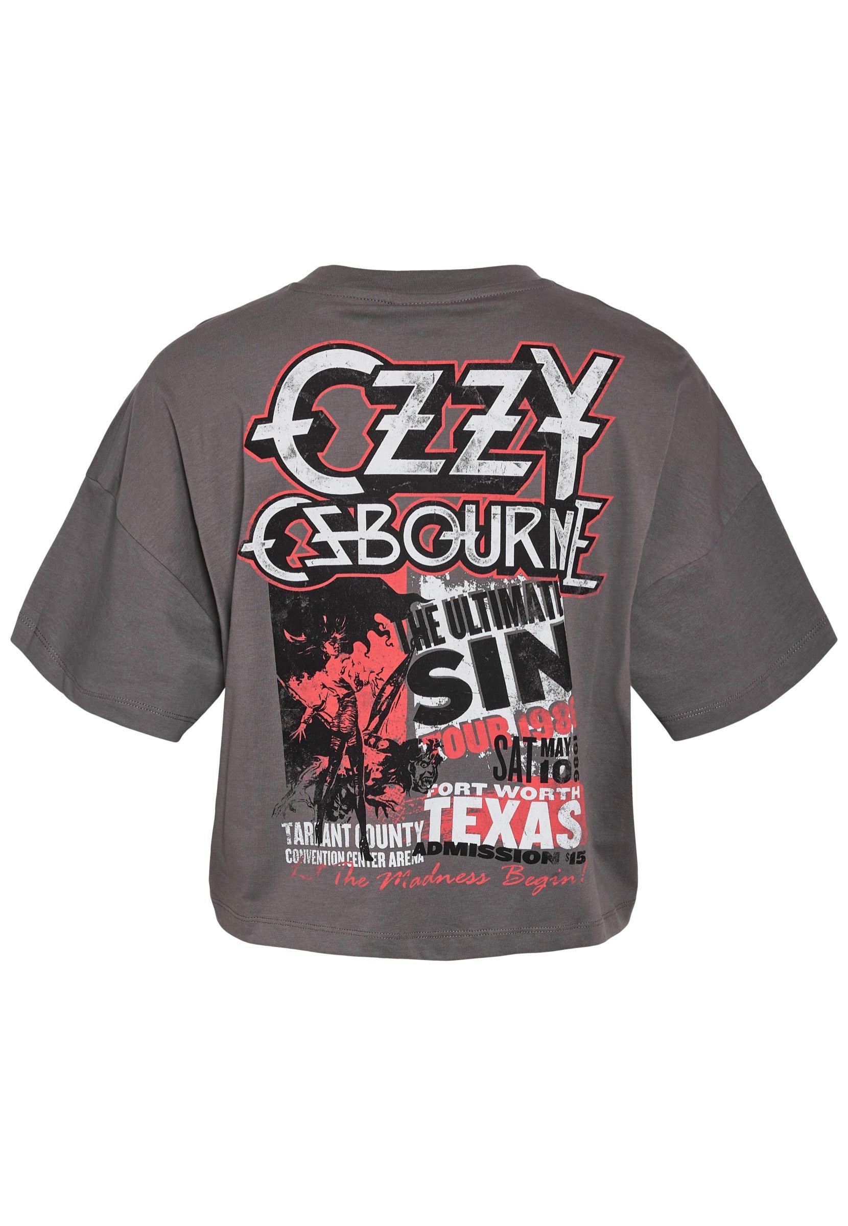Noisy May x Ozzy Osbourne - Alena Charcoal Gray - T-Shirt | Women-Image