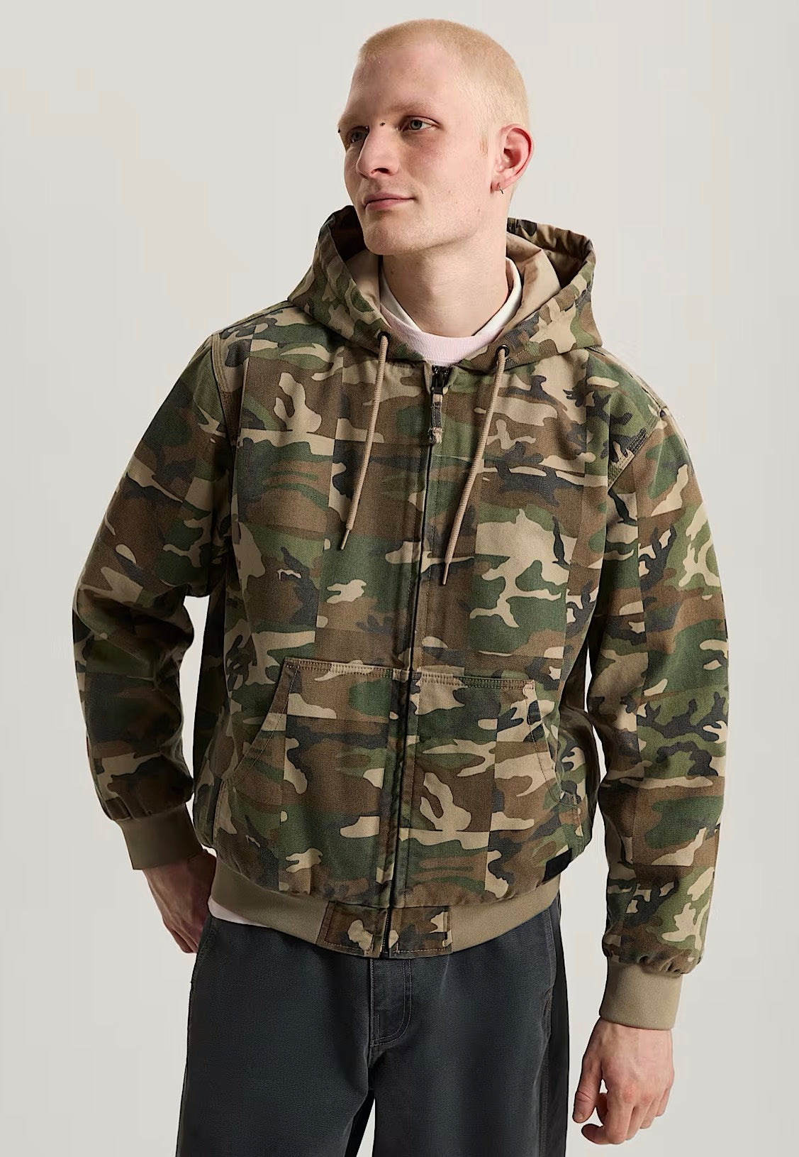 Vans Eli Workwear Canvas Aluminum Jacke | Men-Image