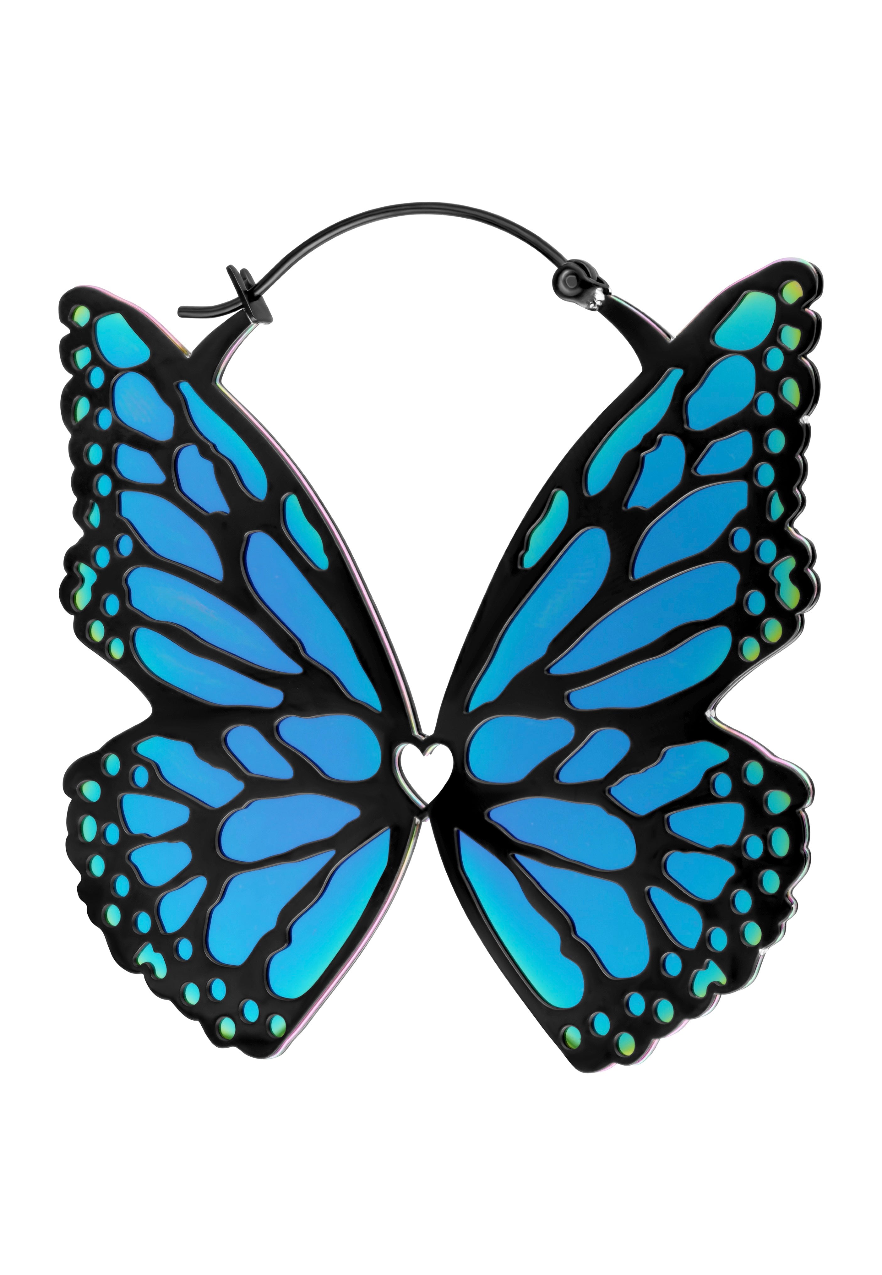 Wildcat - Butterfly Hoops Silver - Earrings | Neutral-Image