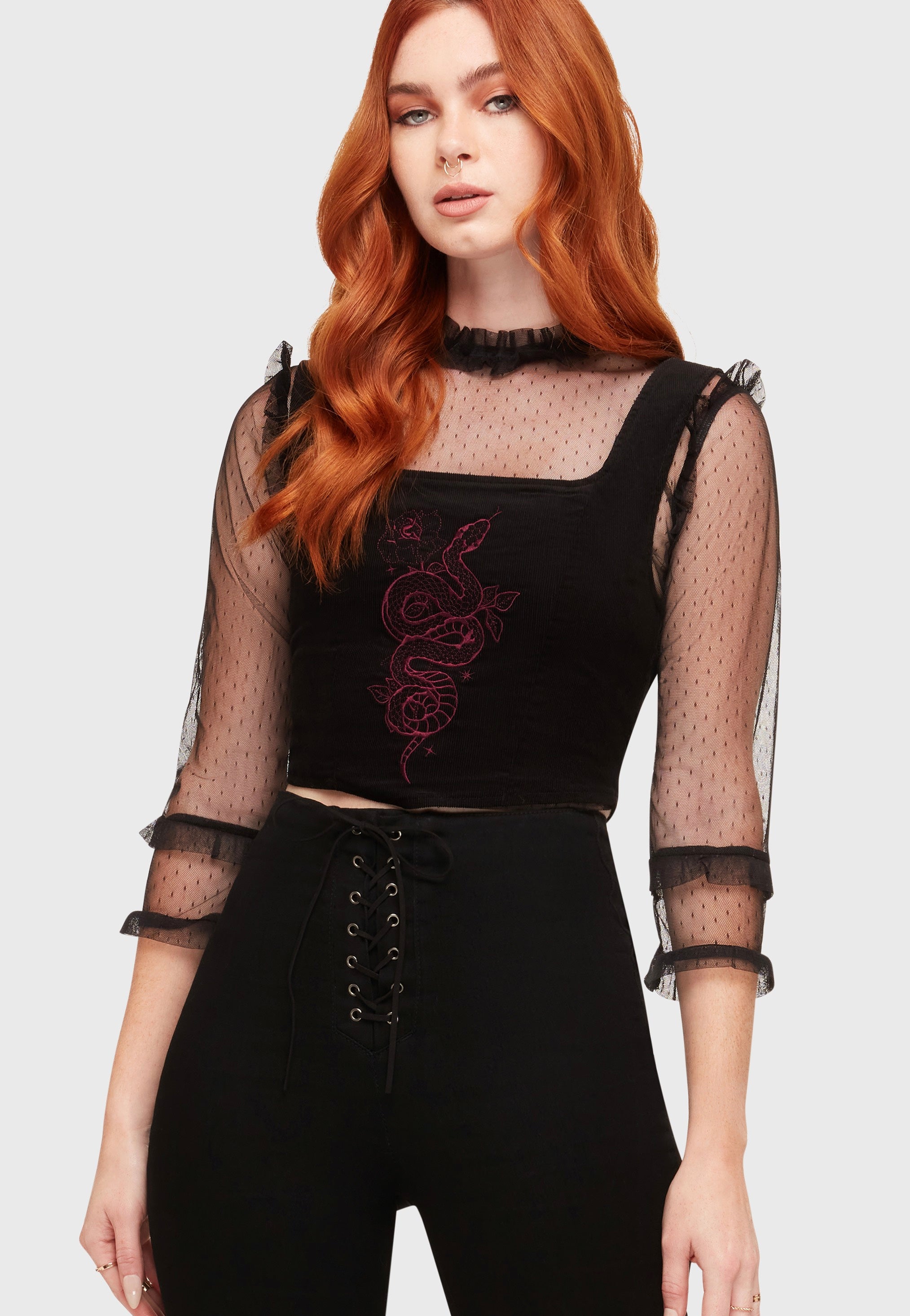 Killstar - Wraithwood Gold - Top | Women-Image