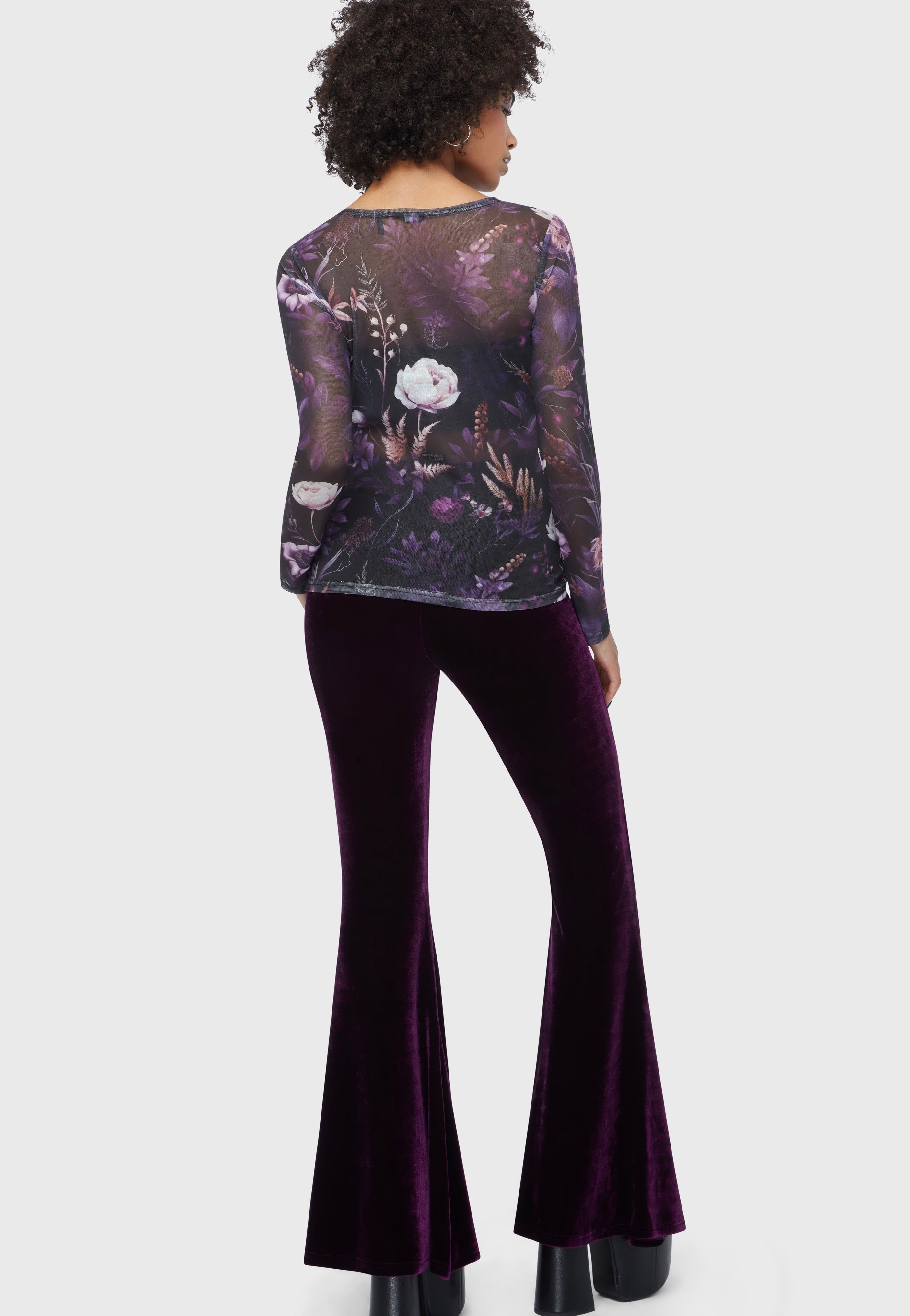 Killstar - Wrenwell Black/Purple - Top | Women-Image