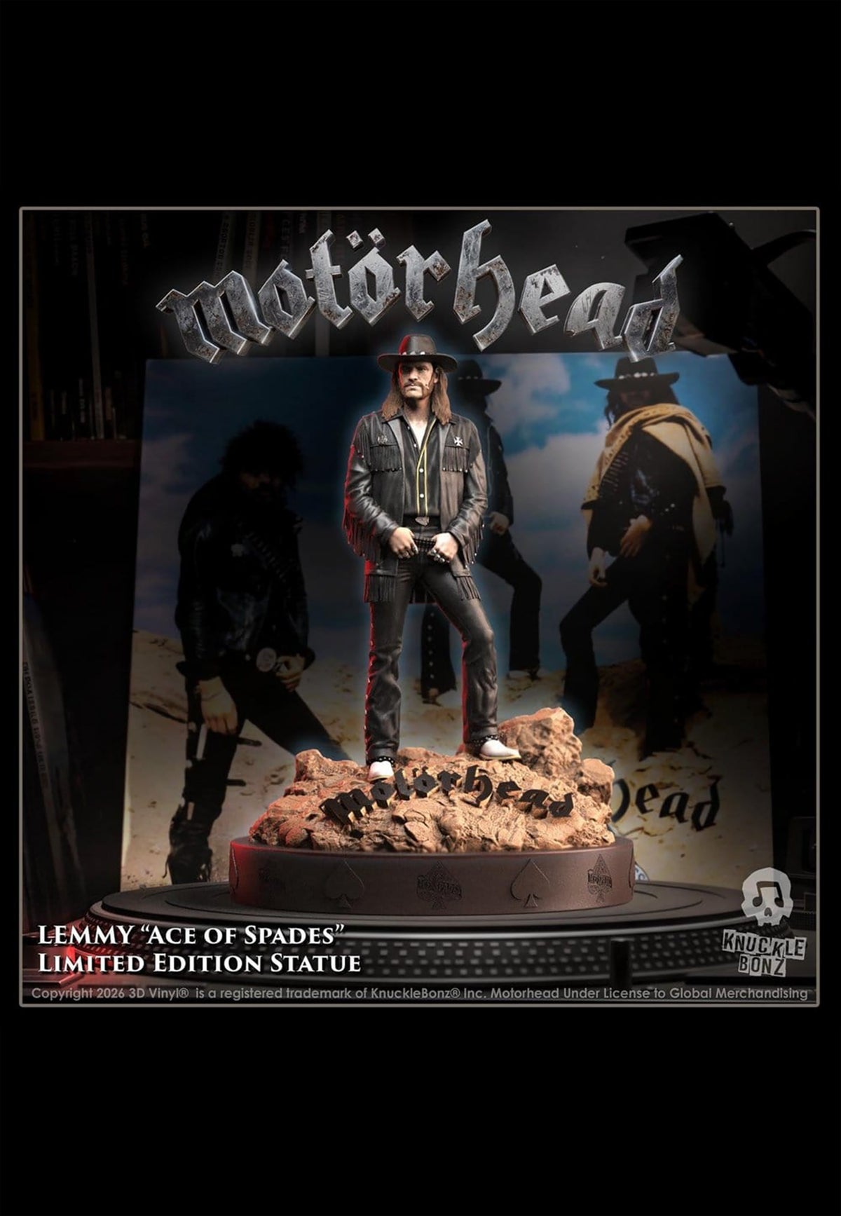 Motörhead Lemmy IV Ace of Spades Rock Iconz Staty | Neutral-Image