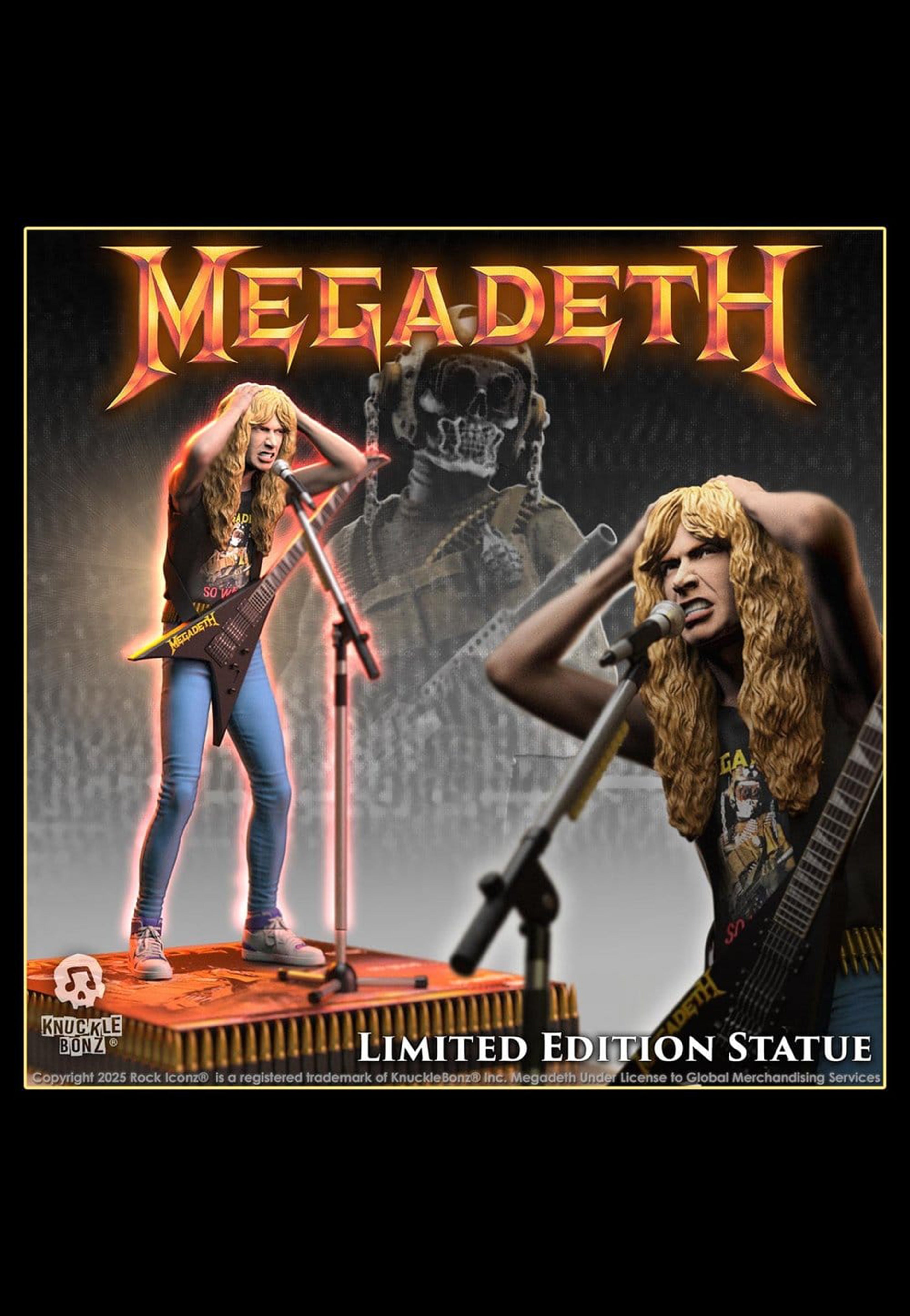 Megadeth Dave Mustaine II Rock Iconz - Statue | Impericon