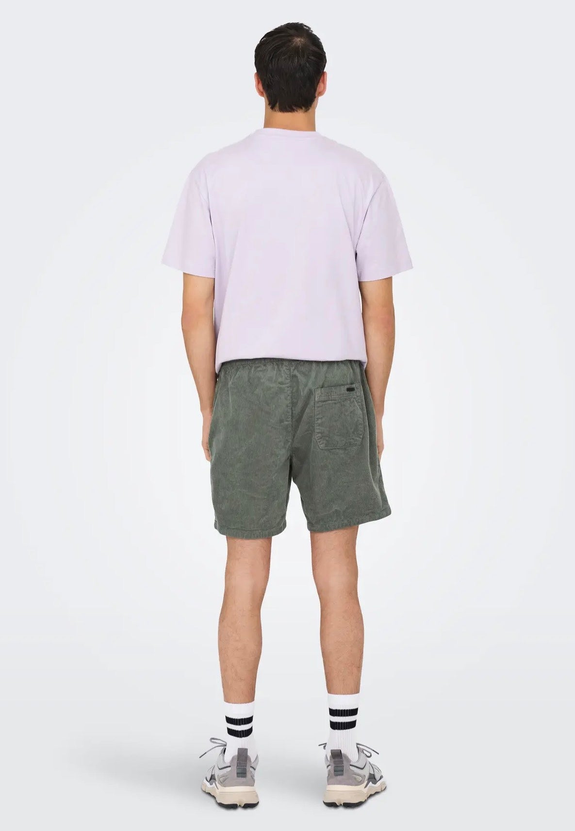 Only & Sons - Tel Corduroy 0185 Castor Gray - Shorts | Men-Image