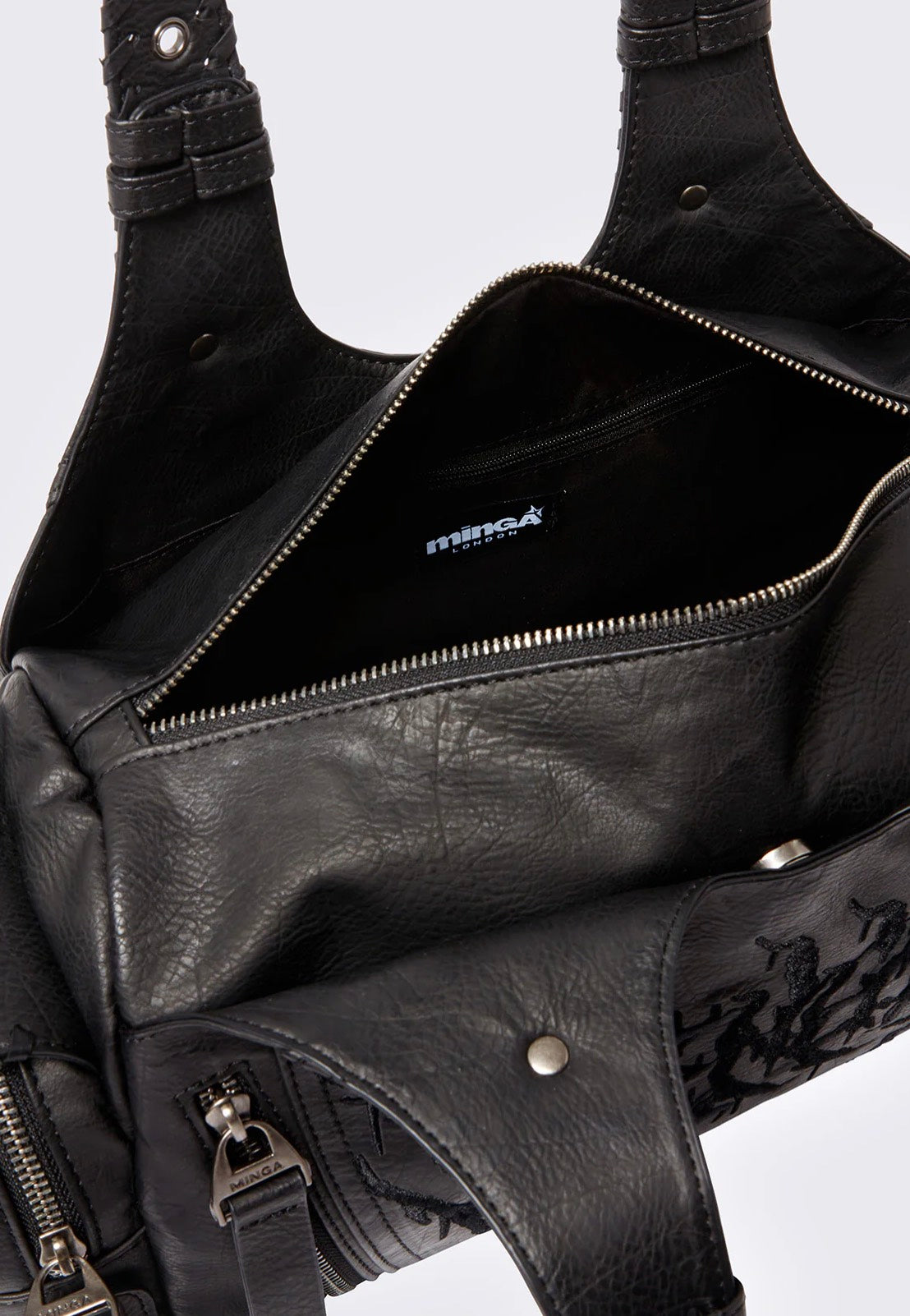 Minga London - Xyra Vegan Black - Shoulder Bag | Neutral-Image