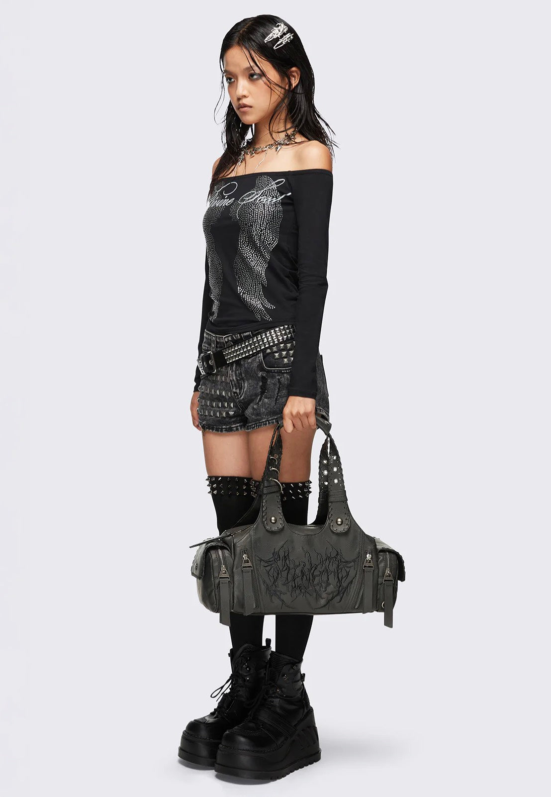 Minga London - Xyra Vegan Black - Shoulder Bag | Neutral-Image