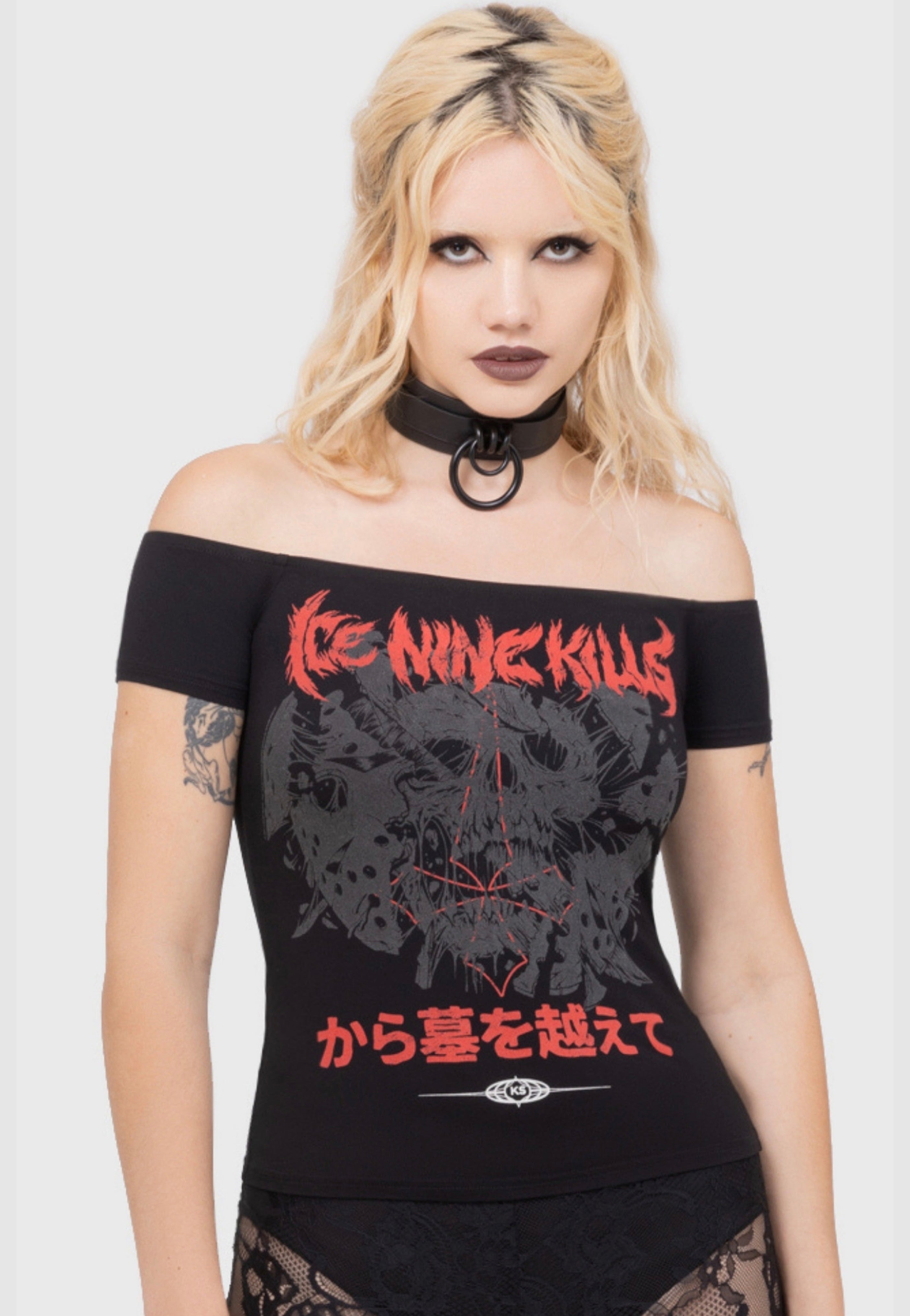Killstar x Ice Nine Kills - Your Worst Nightmare Bardot - Top | Women-Image