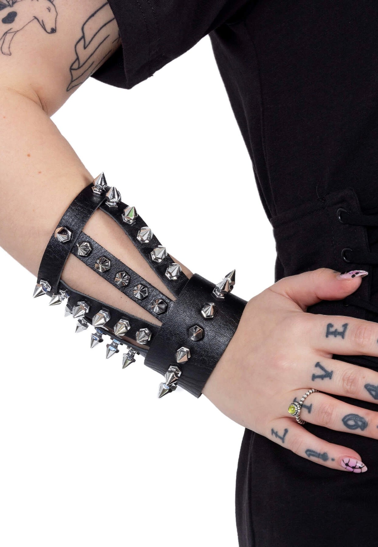Poizen Industries - Zenko Stud Black - Bracelet Harness | Neutral-Image
