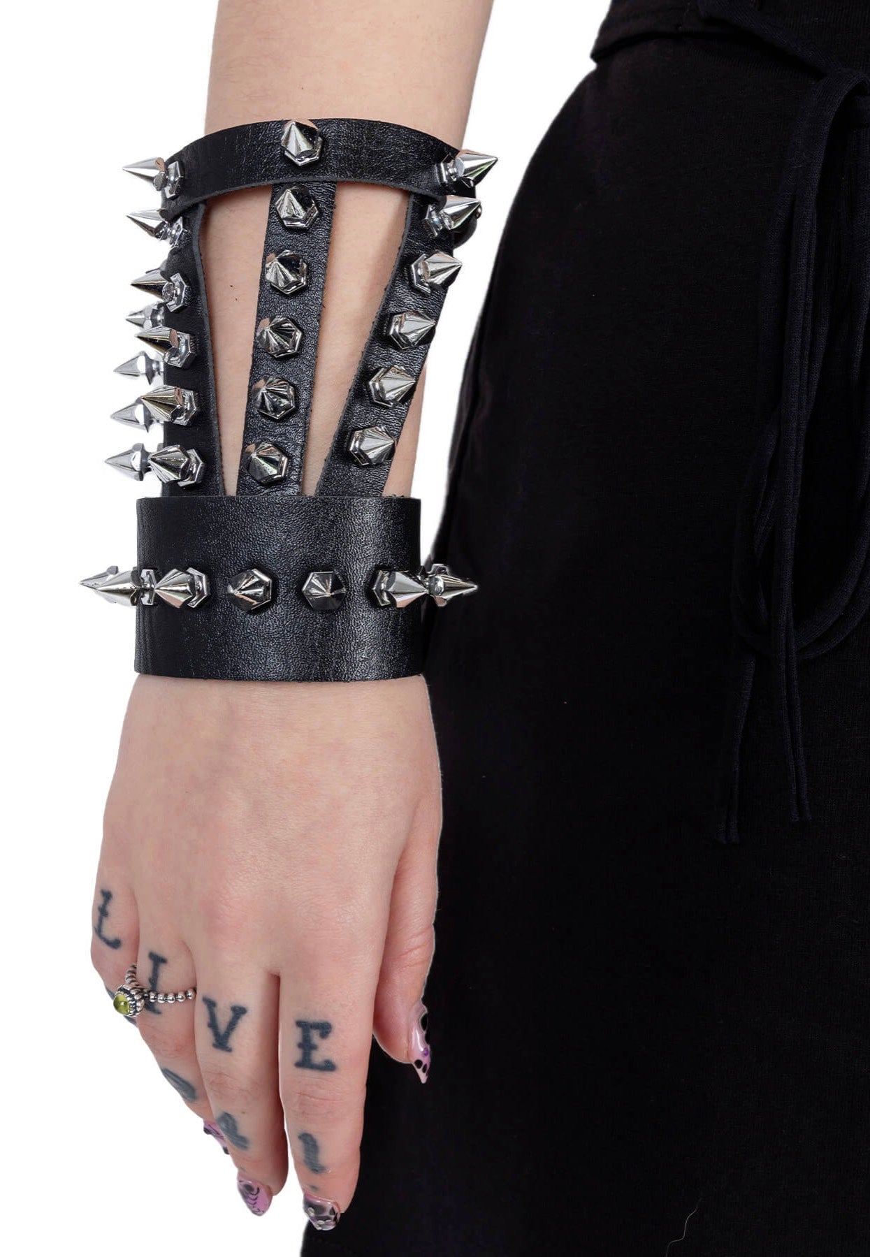 Poizen Industries - Zenko Stud Black - Bracelet Harness | Neutral-Image