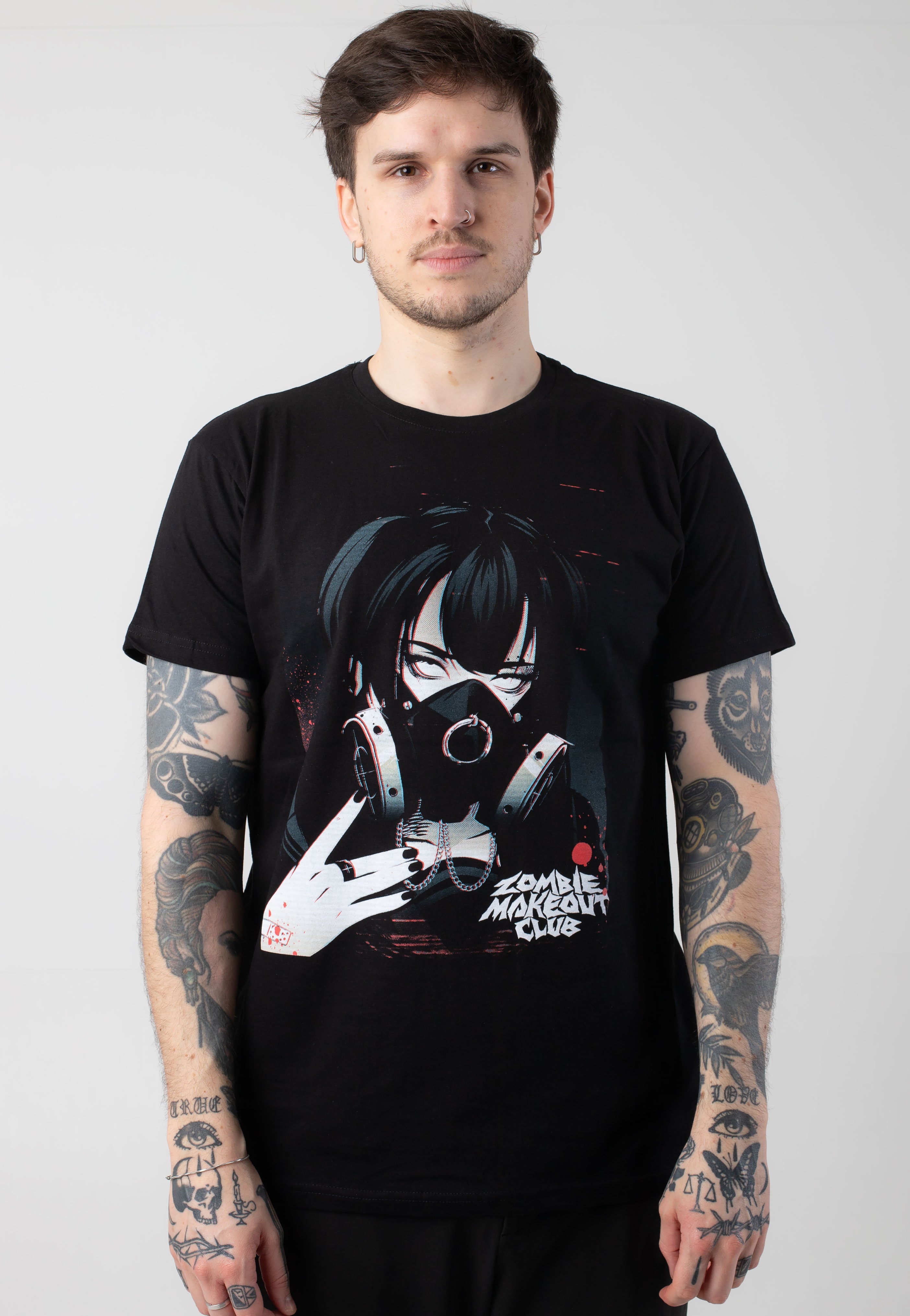 Zombie Makeout Club - Gas Mask - T-Shirt | Men-Image
