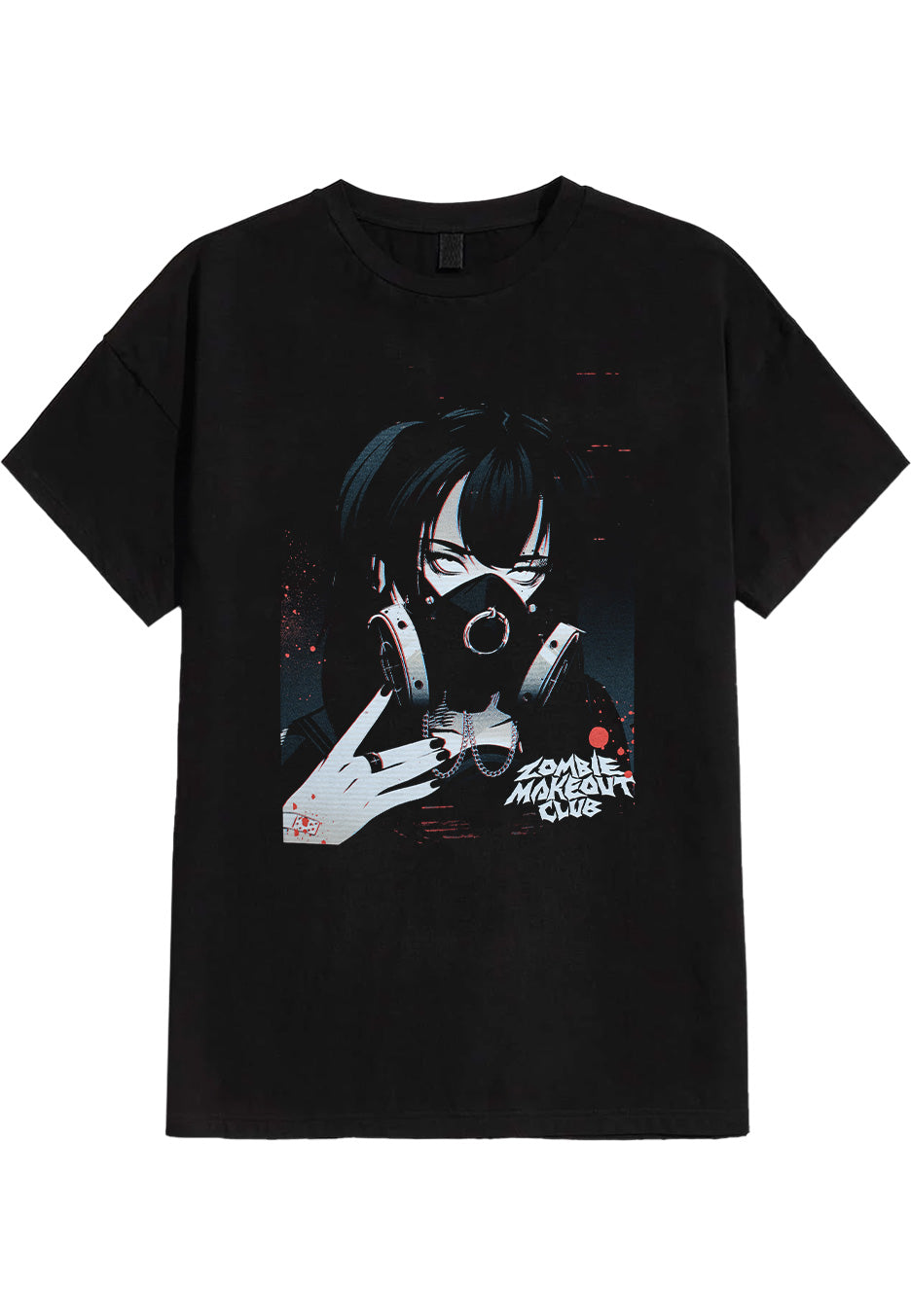 Zombie Makeout Club - Gas Mask - T-Shirt | Neutral-Image