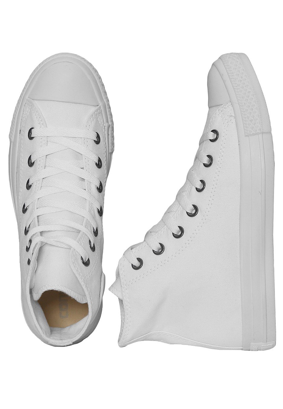 Star Hi White Monochrome - Girl Shoes 